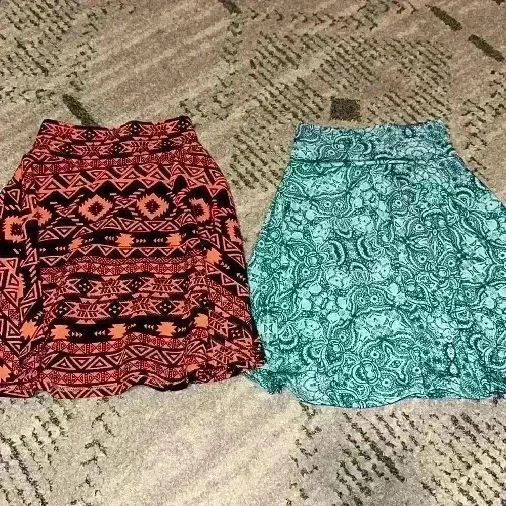NWOT 2Pk Kids LuLaRoe Azure Skit Sz 4